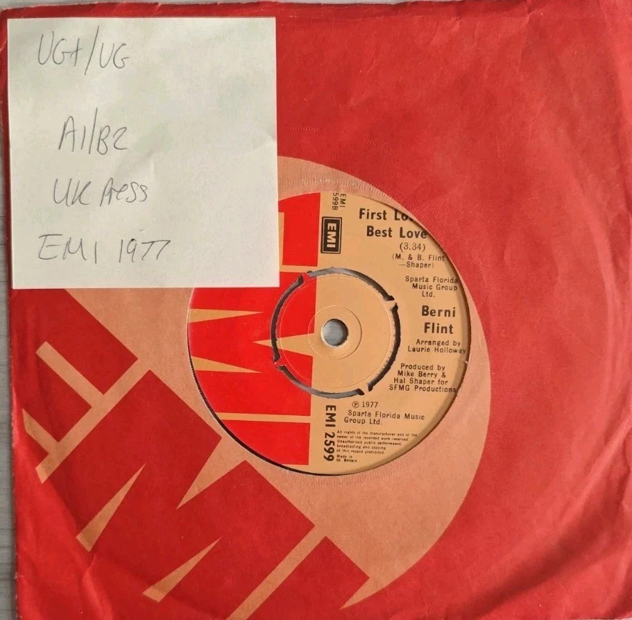 Berni Flint I Don't Want To Put A Hold On You Vinyl Record 7" VG/VG EMI2599 1977 sleeve Berni Flint I Don't Want To Put A Hold On You Vinyl Record 7" VG/VG EMI2599 1977 sleeve