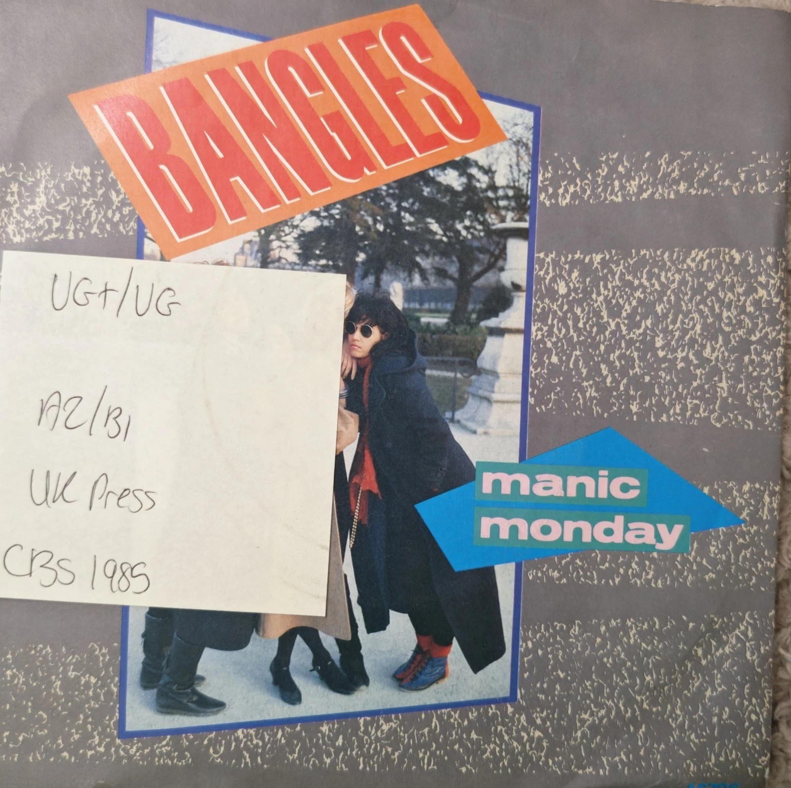 Bangles Manic Monday Vinyl Record 7" VG+/VG CBSA 6796 1985 sleeve Bangles Manic Monday Vinyl Record 7" VG+/VG CBSA 6796 1985 sleeve