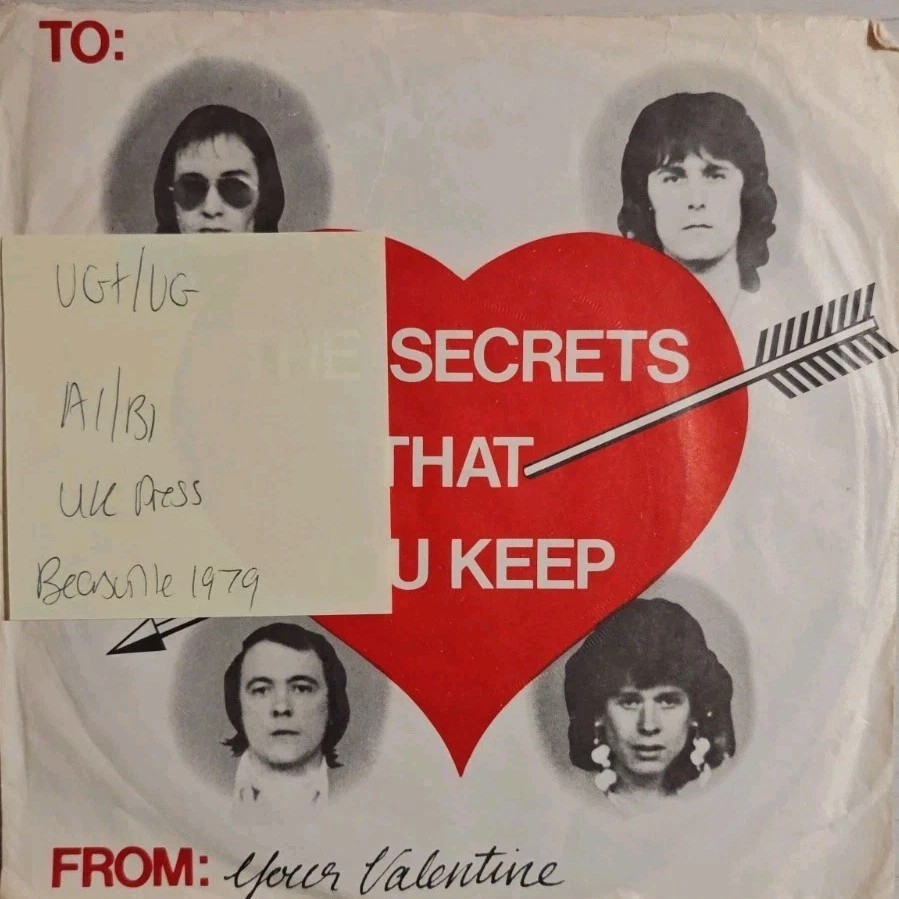Mud The Secrets That You Keep Vinyl Record 7" VG+/VG RAK 194 1979 sleeve Mud The Secrets That You Keep Vinyl Record 7" VG+/VG RAK 194 1979 sleeve
