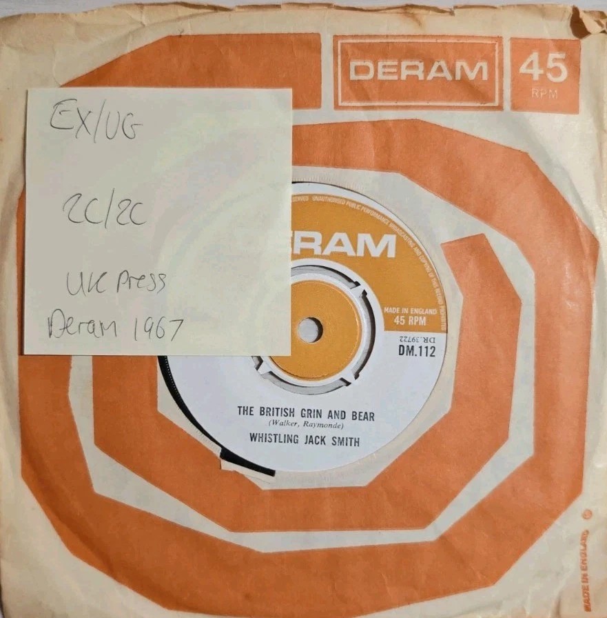 Whistling Jack Smith I was Kaiser Bill’s Batman Vinyl Record 7" EX/VG DM112 1967 sleeve Whistling Jack Smith I was Kaiser Bill’s Batman Vinyl Record 7" EX/VG DM112 1967 sleeve