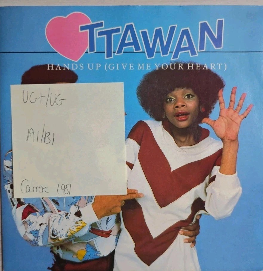 Ottawan Hands Up Vinyl Record 7" VG+/VG CAR183 1981 sleeve Ottawan Hands Up Vinyl Record 7" VG+/VG CAR183 1981 sleeve