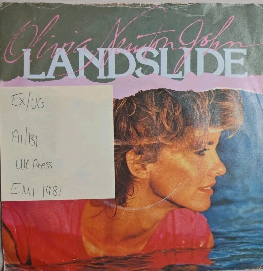 Olivia Newton-John Landslide Vinyl Record 7" EX/VG EMI5257 sleeve Olivia Newton-John Landslide Vinyl Record 7" EX/VG EMI5257 sleeve