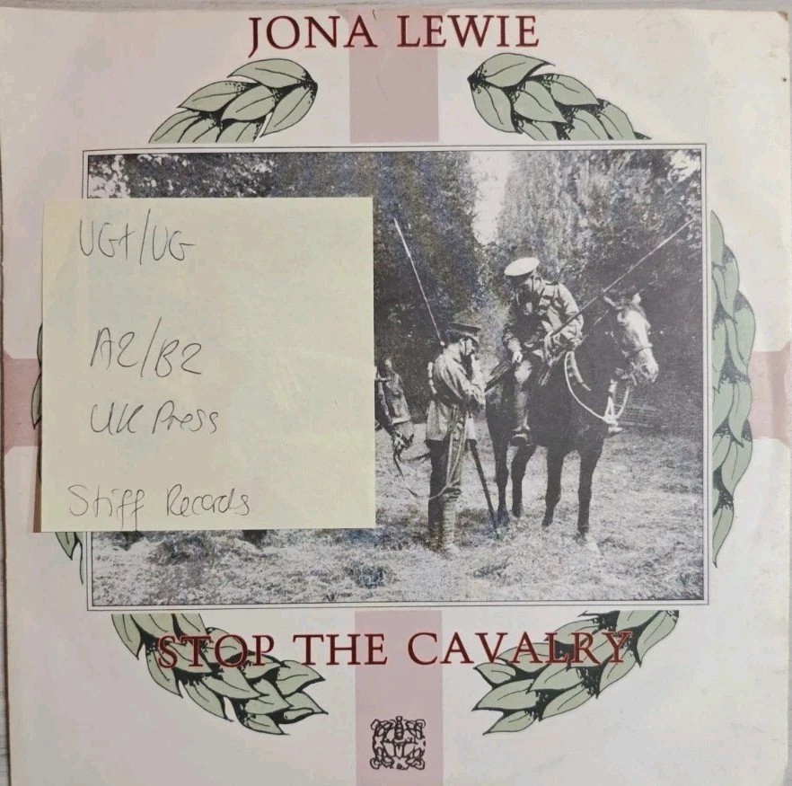 Jona Lewie Stop The Cavalry Vinyl Record 7" VG+/VG BUY 104 sleeve Jona Lewie Stop The Cavalry Vinyl Record 7" VG+/VG BUY 104 sleeve