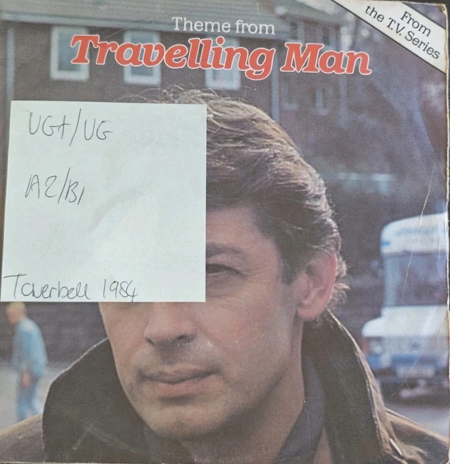 Duncan Browne Theme From Travelling Man Vinyl Record 7" VG+/VG TOW 64 1984 sleeve Duncan Browne Theme From Travelling Man Vinyl Record 7" VG+/VG TOW 64 1984 sleeve
