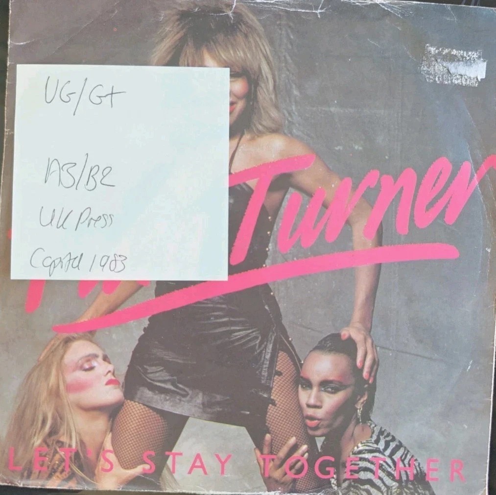 Tina Turner Let's Stay Together Vinyl Record 7" VG/G+ CL316 1983 sleeve Tina Turner Let's Stay Together Vinyl Record 7" VG/G+ CL316 1983 sleeve