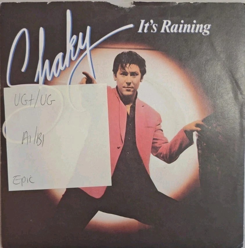 Shakin' Stevens It's Raining Vinyl Record 7" VG+/VG EPCA1643 1981 sleeve Shakin' Stevens It's Raining Vinyl Record 7" VG+/VG EPCA1643 1981 sleeve