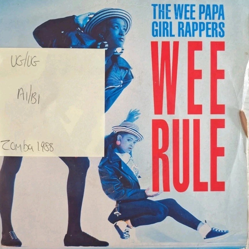 The Wee Papa Girl Rappers Wee Rule Vinyl Record 7" VG/VG JIVE185 1988 sleeve The Wee Papa Girl Rappers Wee Rule Vinyl Record 7" VG/VG JIVE185 1988 sleeve