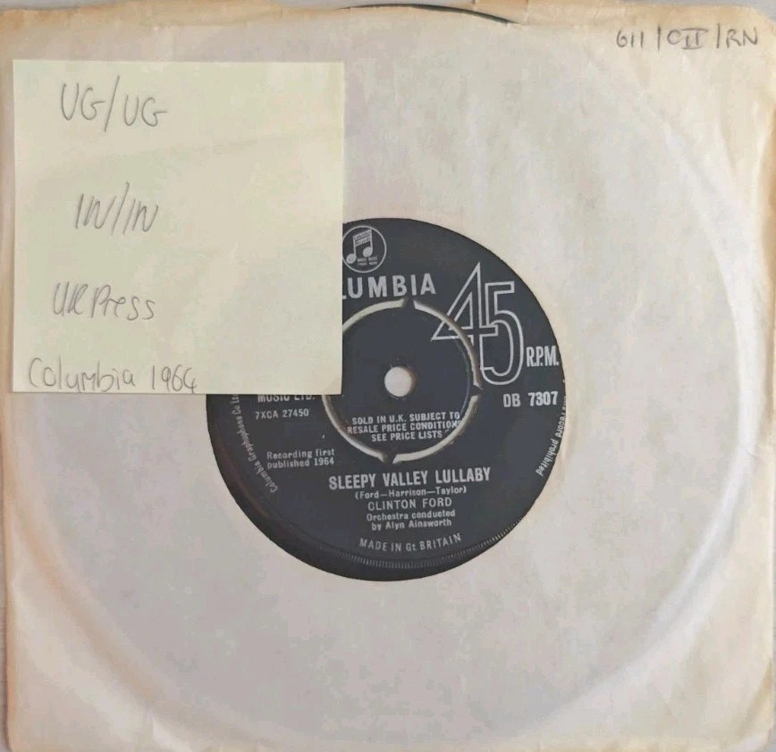 Clinton Ford The Wedding Vinyl Record 7" VG/VG DB7307 1964 sleeve Clinton Ford The Wedding Vinyl Record 7" VG/VG DB7307 1964 sleeve