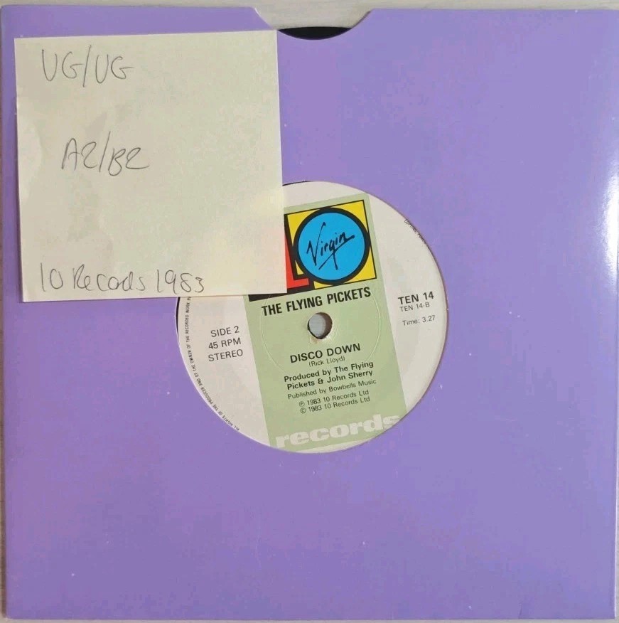 The Flying Pickets Only You Vinyl Record 7" VG/VG TEN14 1983 sleeve The Flying Pickets Only You Vinyl Record 7" VG/VG TEN14 1983 sleeve
