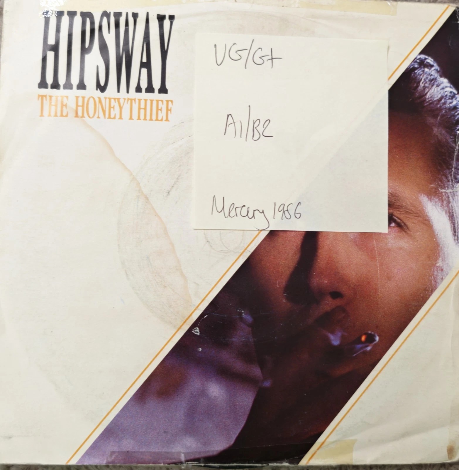 Hipsway The Honey Thief Vinyl Record 7" VG/G+ MER 212 1986 sleeve Hipsway The Honey Thief Vinyl Record 7" VG/G+ MER 212 1986 sleeve