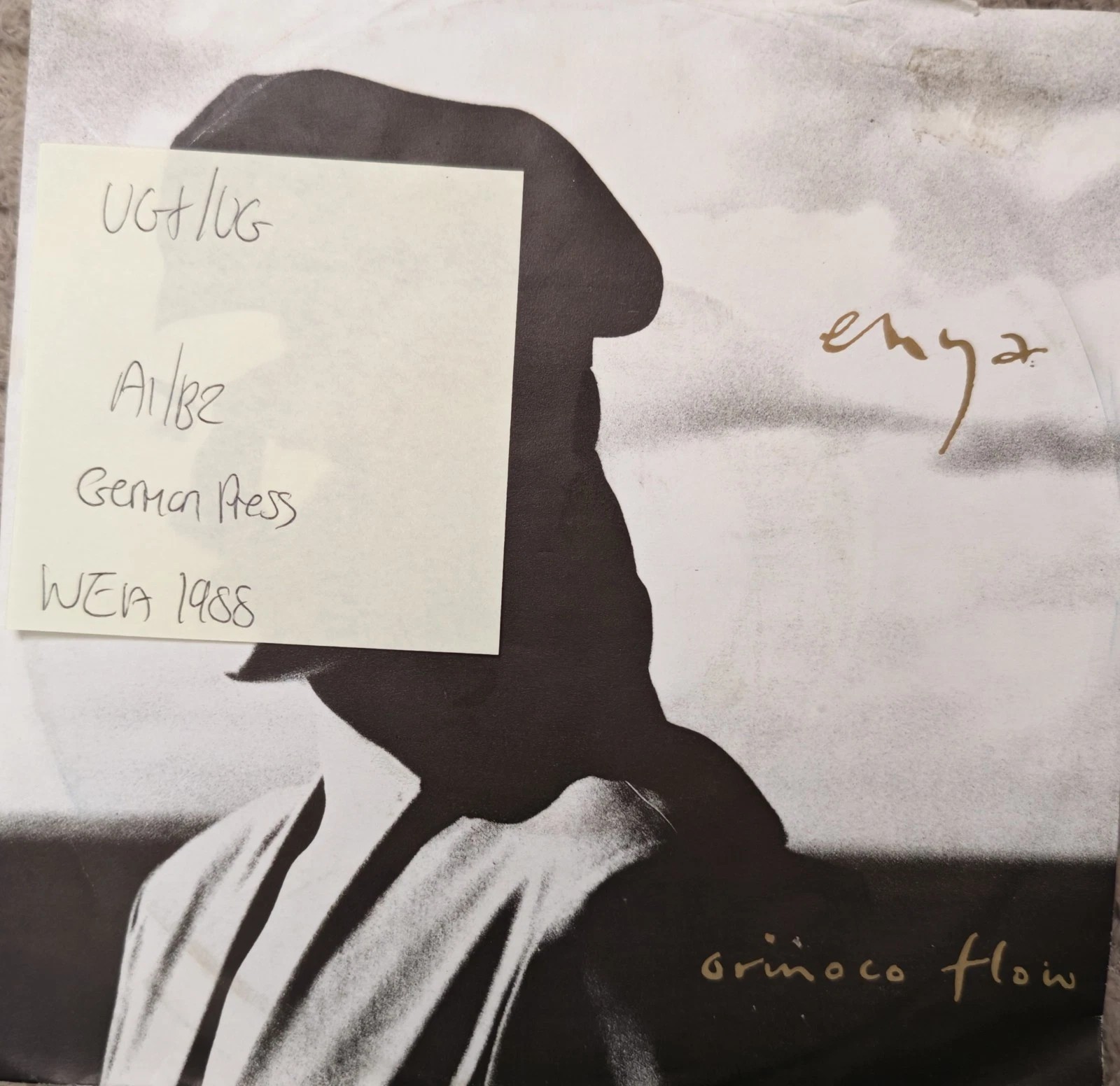 Enya Orinoco Flow Vinyl Record 7" VG+/VG YZ 312 1988 sleeve Enya Orinoco Flow Vinyl Record 7" VG+/VG YZ 312 1988 sleeve