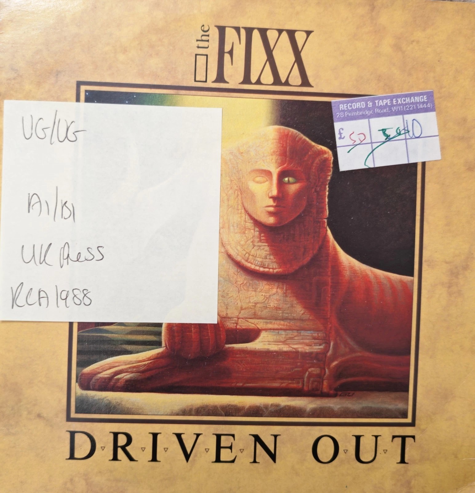 The Fixx Driven Out Vinyl Record 7" VG/VG PB 49495 1988 sleeve The Fixx Driven Out Vinyl Record 7" VG/VG PB 49495 1988 sleeve