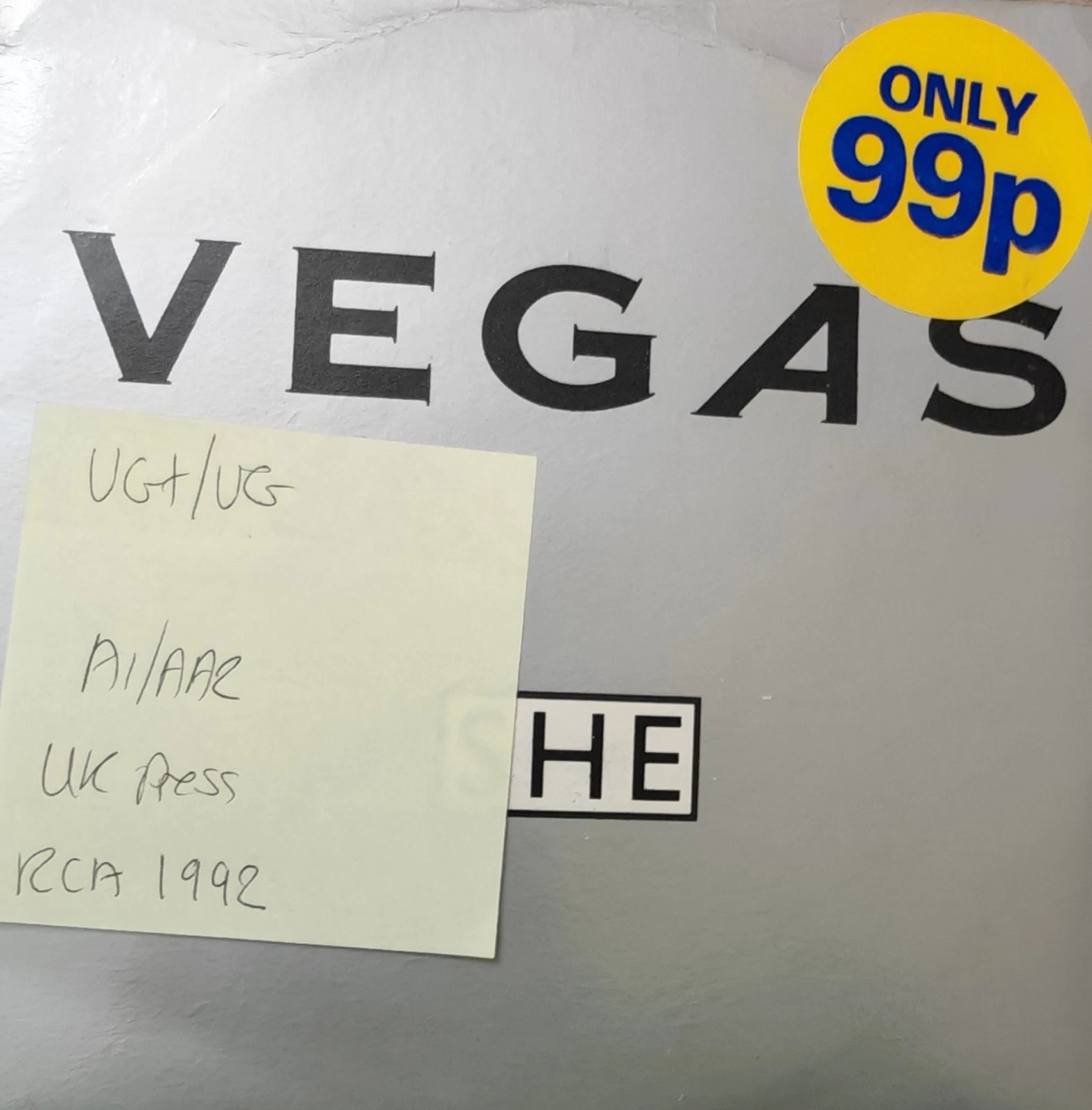 Vegas She Vinyl Record 7" VG+/VG BM110 1992 sleeve Vegas She Vinyl Record 7" VG+/VG BM110 1992 sleeve