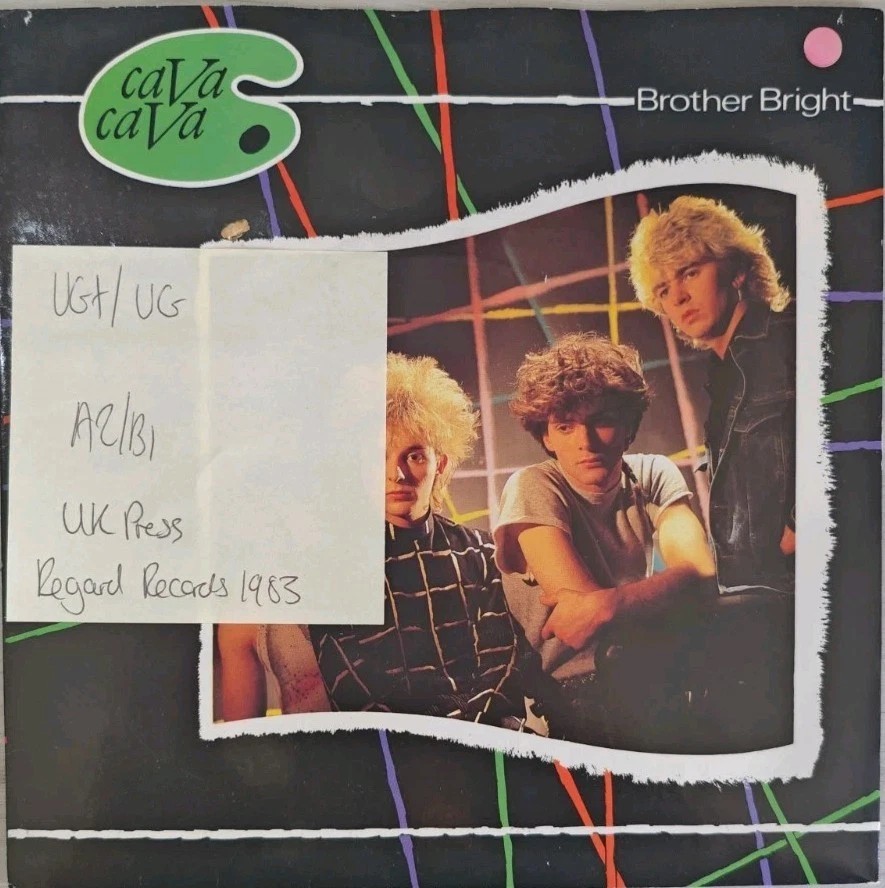 CaVa CaVa Brother Bright Vinyl Record 7" VG+/VG+ RG105 1983 sleeve CaVa CaVa Brother Bright Vinyl Record 7" VG+/VG+ RG105 1983 sleeve