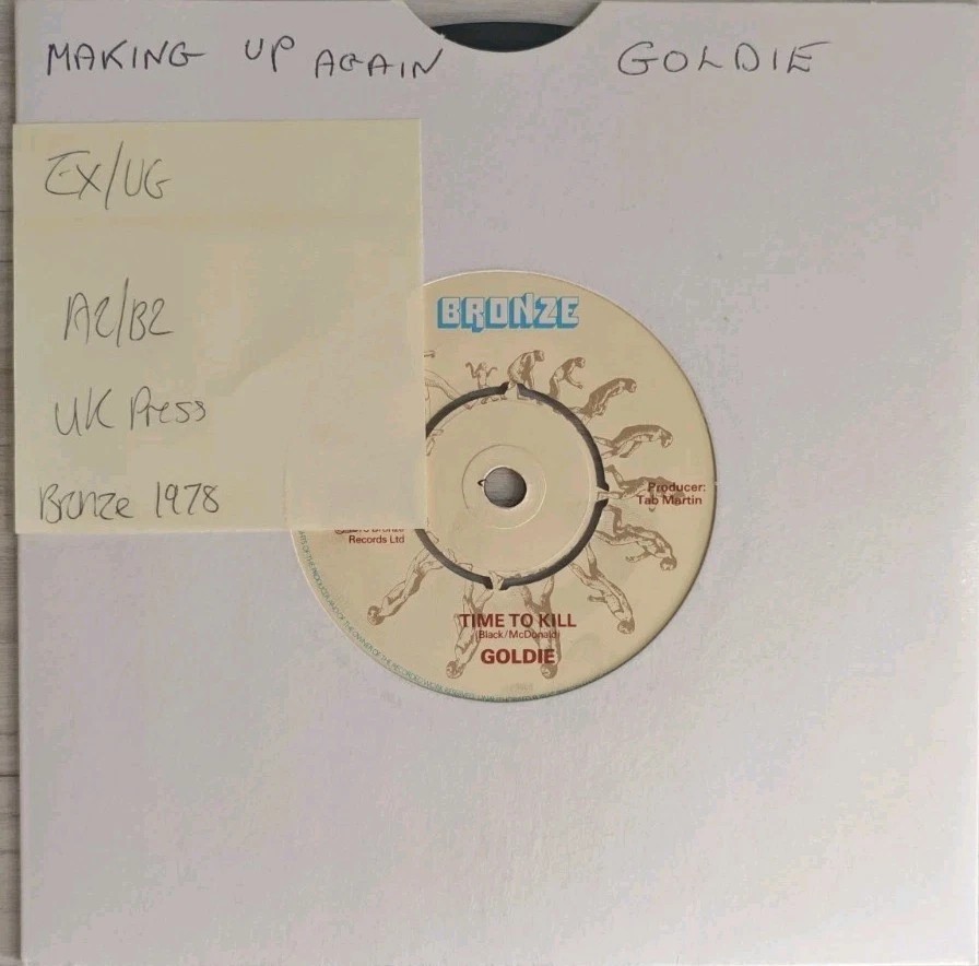 Goldie Making Up Again Vinyl Record 7" EX/VG BRO50 1978 sleeve Goldie Making Up Again Vinyl Record 7" EX/VG BRO50 1978 sleeve