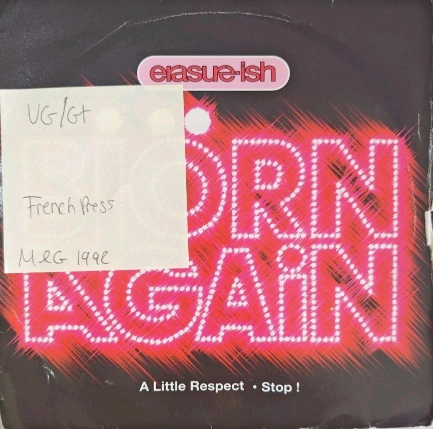 Erasure-ish Bjorn Again (A Little Respect) Vinyl Record 7" VG/G+ MAGS 32 1992 sleeve Erasure-ish Bjorn Again (A Little Respect) Vinyl Record 7" VG/G+ MAGS 32 1992 sleeve