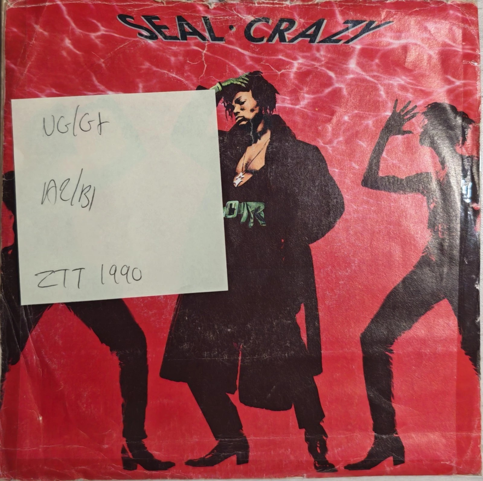 Seal Crazy / Sparkle Vinyl Record 7" VG/G+ ZANG8 1990 sleeve Seal Crazy / Sparkle Vinyl Record 7" VG/G+ ZANG8 1990 sleeve