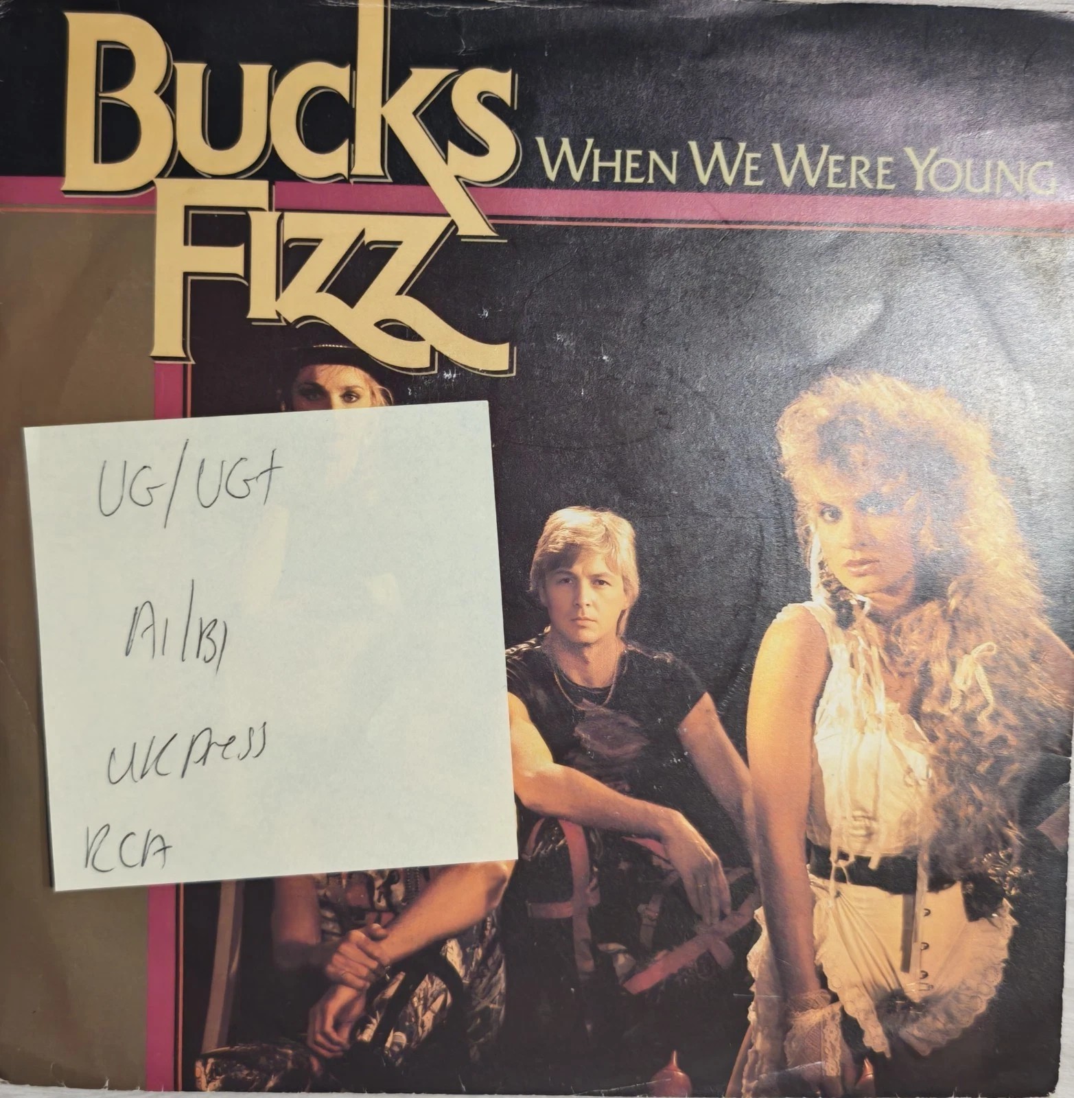 Bucks Fizz When We Were Young Vinyl Record 7" VG/VG+ RCA 342 sleeve Bucks Fizz When We Were Young Vinyl Record 7" VG/VG+ RCA 342 sleeve