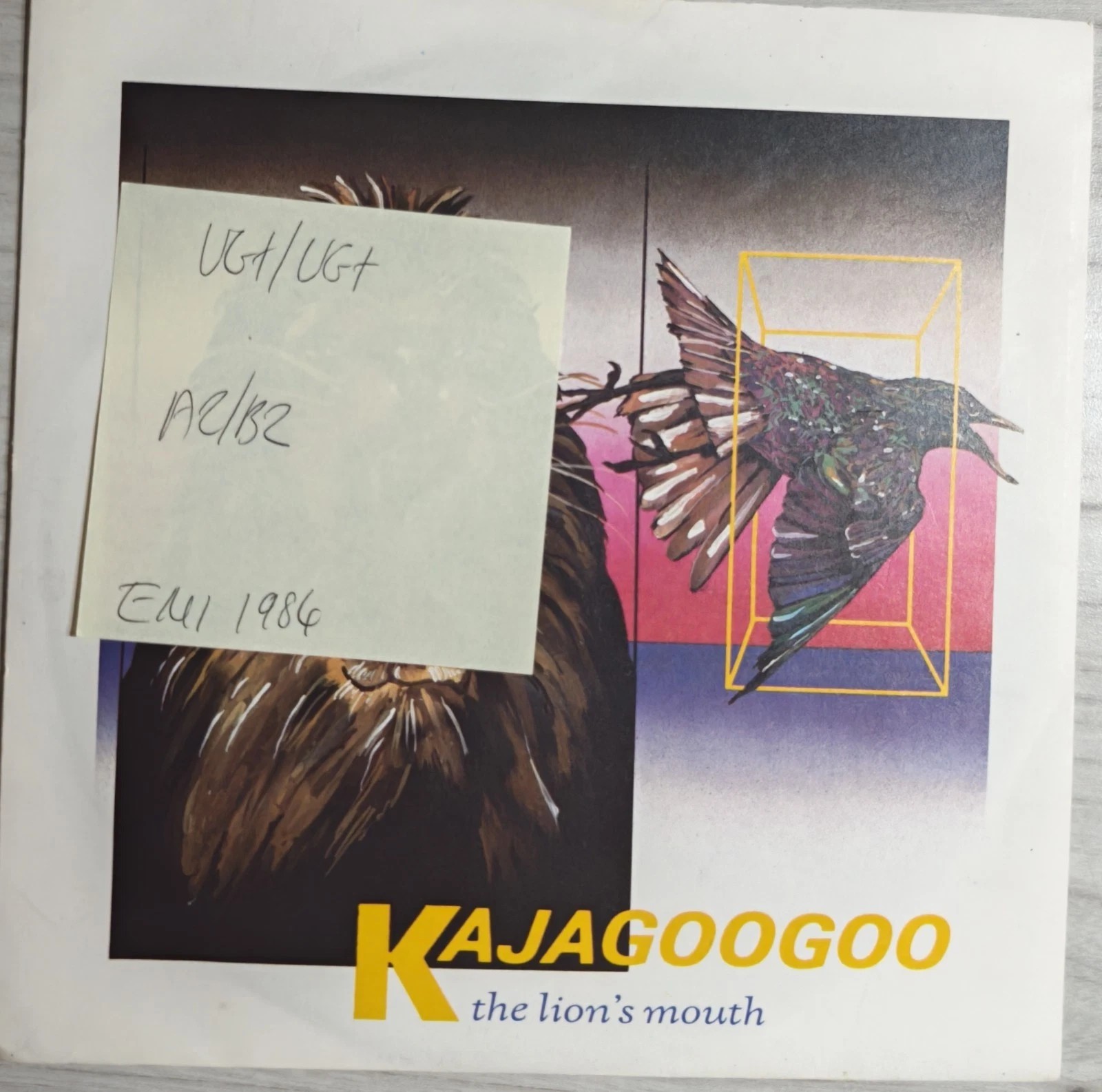 Kajagoogoo The Lion's Mouth / The Garden Vinyl Record 7" VG+/VG+ EMI 5449 vinyl record sleeve Kajagoogoo The Lion's Mouth / The Garden Vinyl Record 7" VG+/VG+ EMI 5449 vinyl record sleeve