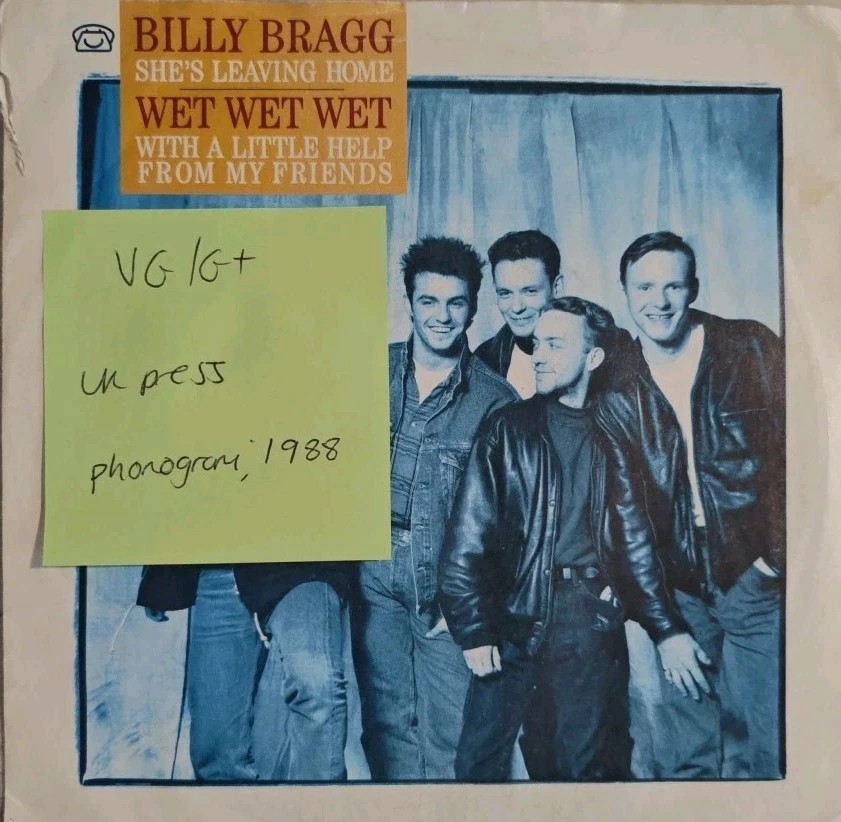 Wet Wet Wet A Little Help From My Friends Vinyl Record 7" VG/G+ CHILD 1 1988 sleeve Wet Wet Wet A Little Help From My Friends Vinyl Record 7" VG/G+ CHILD 1 1988 sleeve