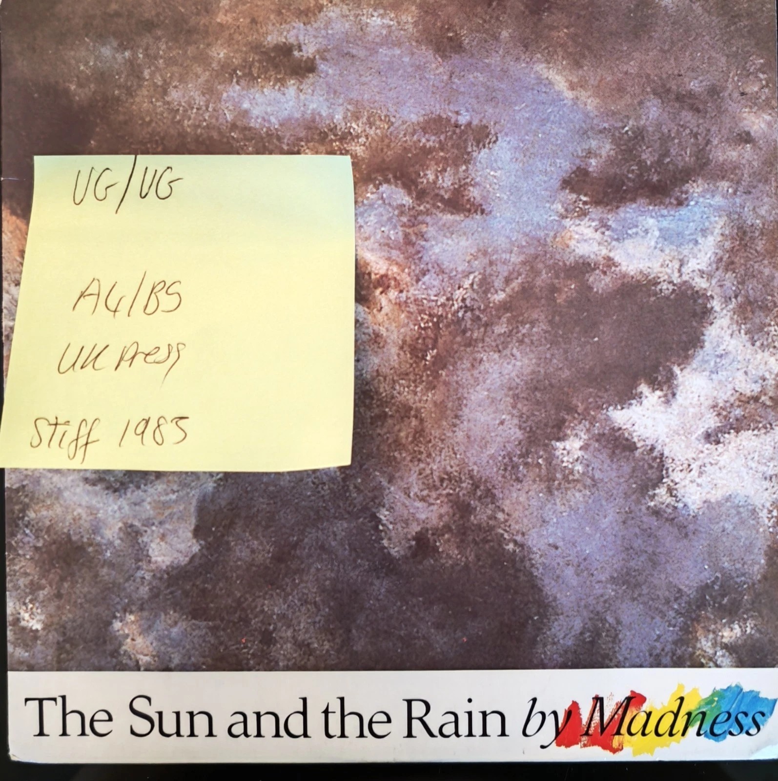 Madness The Sun & The Rain Vinyl Record 7" VG/VG BUY192 1983 sleeve Madness The Sun & The Rain Vinyl Record 7" VG/VG BUY192 1983 sleeve