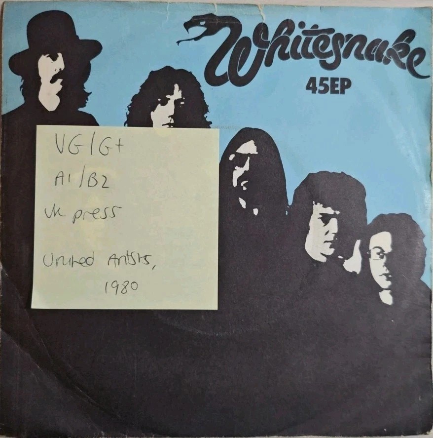 Whitesnake Ready An Willing Vinyl Record 7" VG/G+ BP363 1980 sleeve Whitesnake Ready An Willing Vinyl Record 7" VG/G+ BP363 1980 sleeve