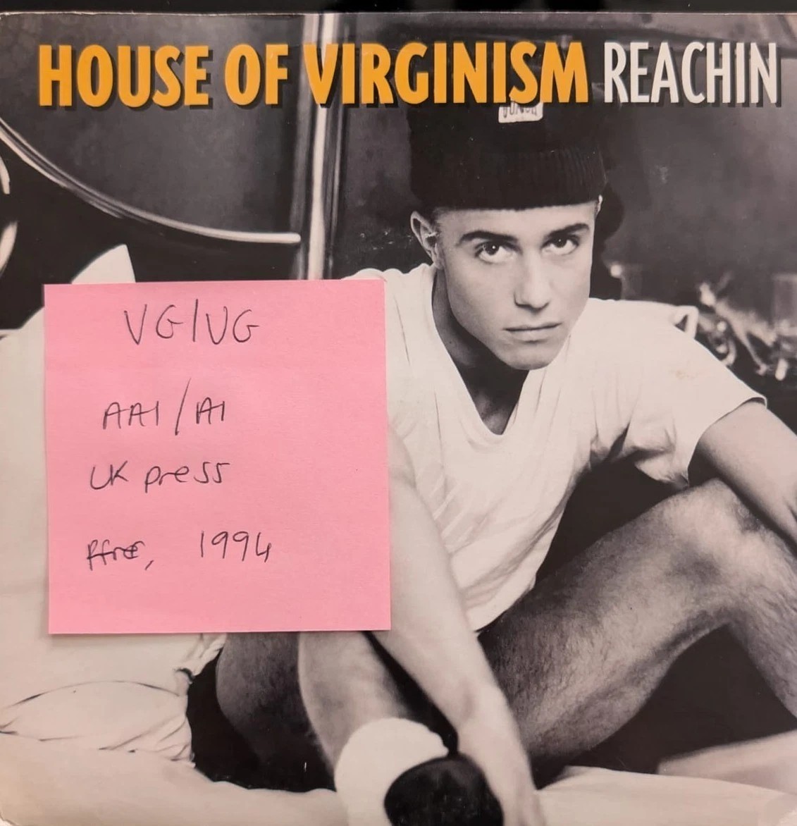 House Of Virginism Reachin Vinyl Record 7" VG/VG F238 1994 sleeve House Of Virginism Reachin Vinyl Record 7" VG/VG F238 1994 sleeve
