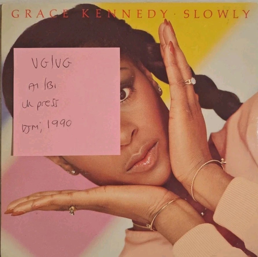 Grace Kennedy Slowly Vinyl Record 7" VG/VG DJS10959 1980 sleeve Grace Kennedy Slowly Vinyl Record 7" VG/VG DJS10959 1980 sleeve