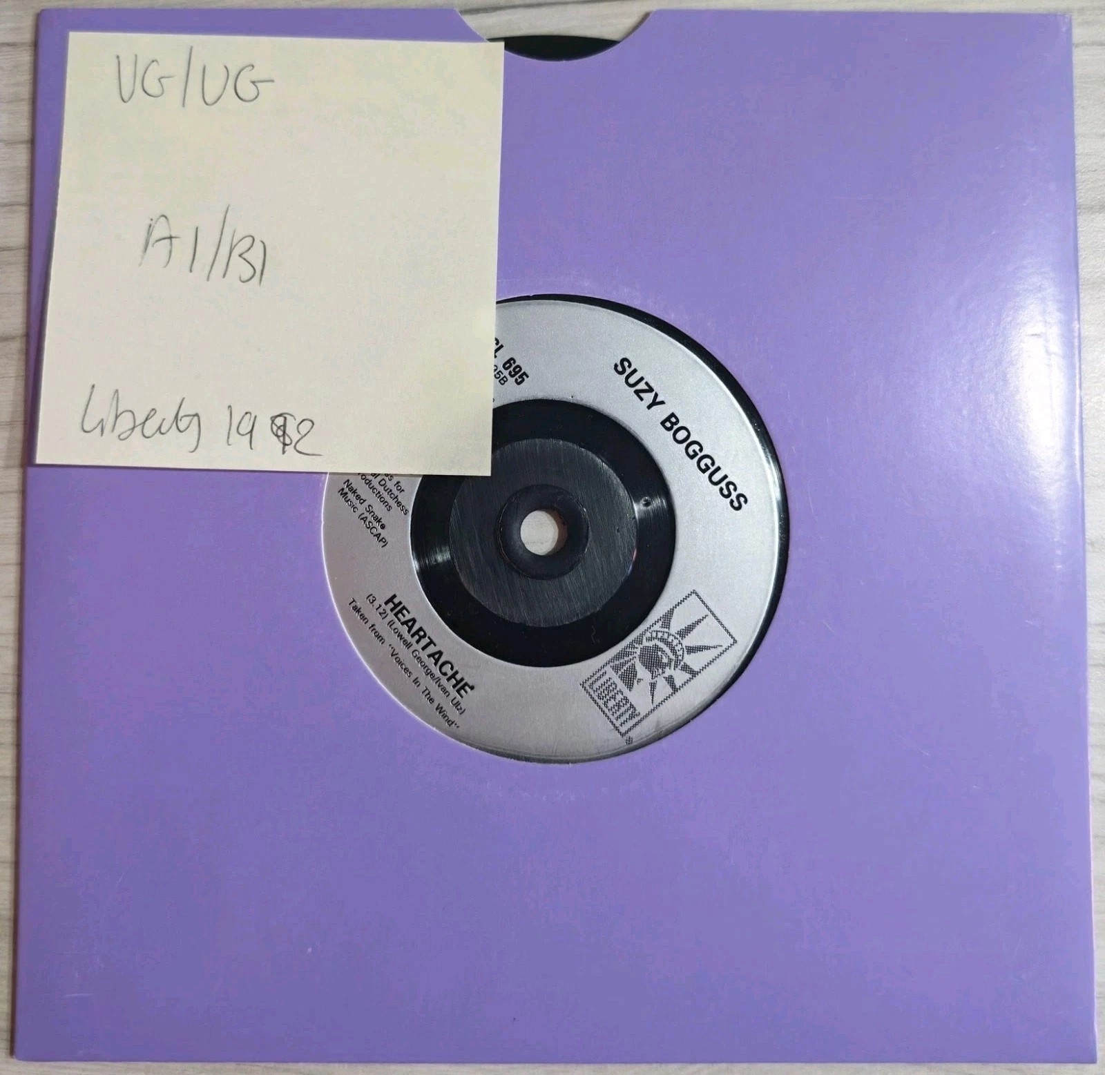 Suzy Bogguss Hey Cinderella Vinyl Record 7" VG/VG CL 695 1993 sleeve Suzy Bogguss Hey Cinderella Vinyl Record 7" VG/VG CL 695 1993 sleeve