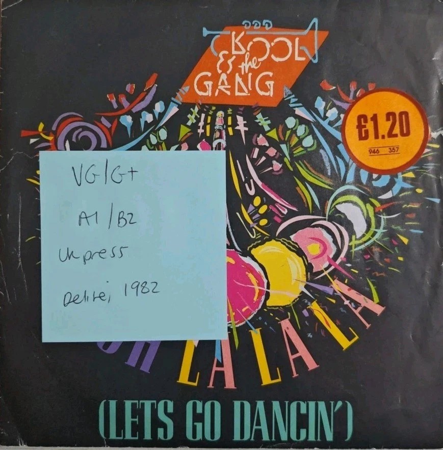 Kool & The Gang Ooh La La La (Let's Go Dancing) Vinyl Record 7" VG/G+ DE 9 1982 sleeve Kool & The Gang Ooh La La La (Let's Go Dancing) Vinyl Record 7" VG/G+ DE 9 1982 sleeve