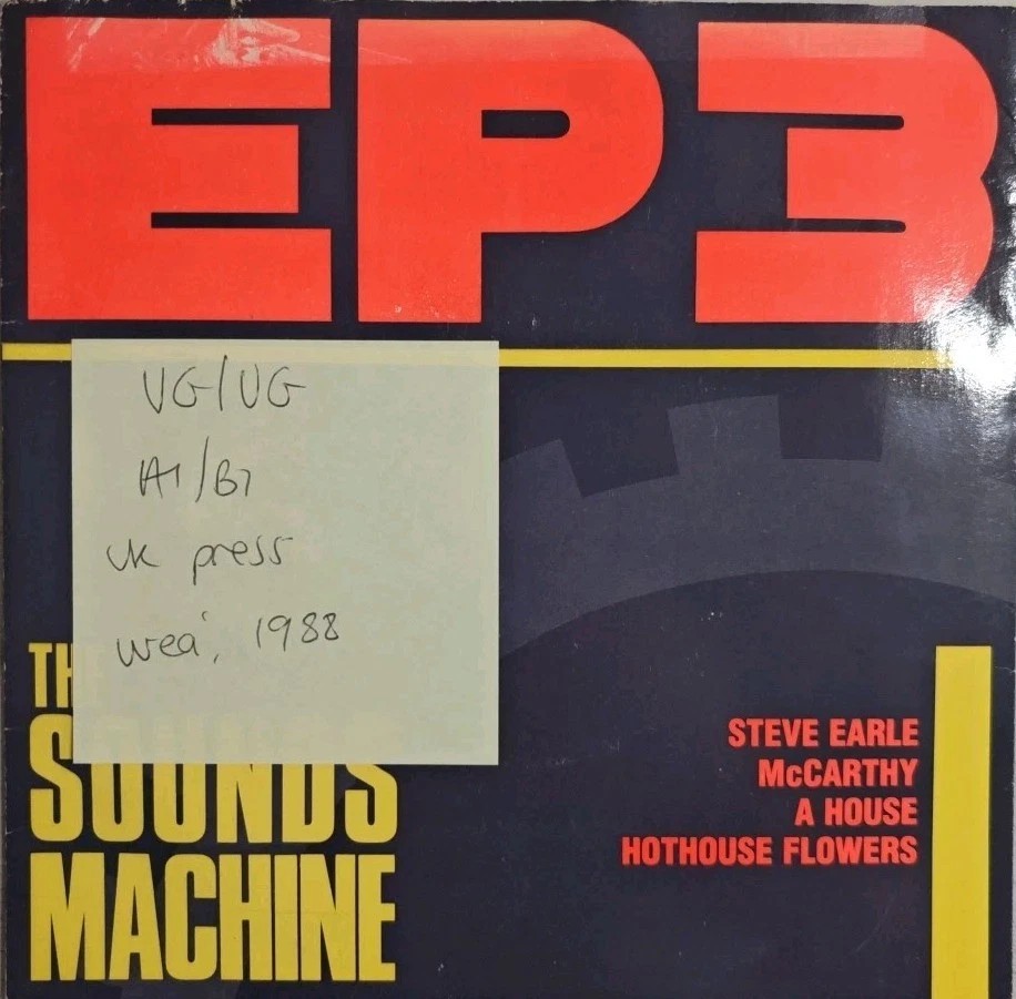 The Sounds Machine EP 3 Vinyl Record 7" VG/VG MACH 3 1988 sleeve The Sounds Machine EP 3 Vinyl Record 7" VG/VG MACH 3 1988 sleeve