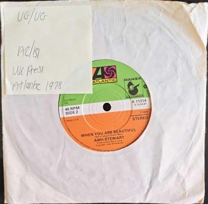 Amii Stewart Knock On Wood Vinyl Record 7" VG/VG K 11214 1978 sleeve Amii Stewart Knock On Wood Vinyl Record 7" VG/VG K 11214 1978 sleeve