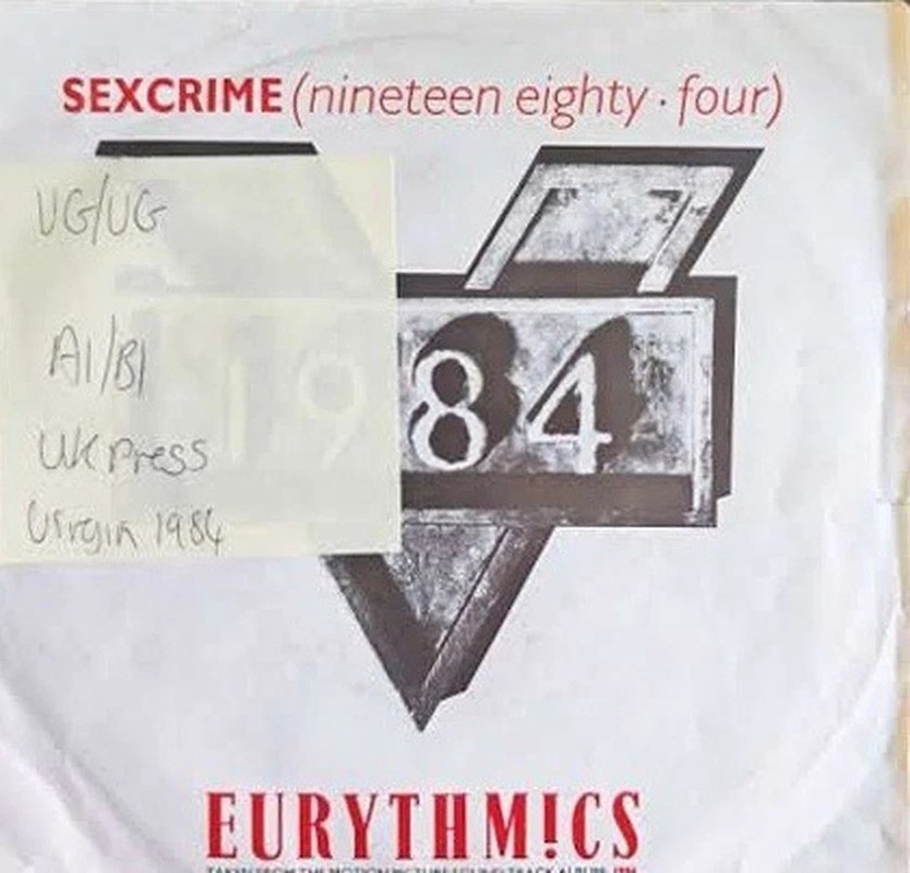 Eurythmics Sexcrime (Nineteen Eighty-Four) Vinyl Record 7" VG/VG VS 728 1984 sleeve Eurythmics Sexcrime (Nineteen Eighty-Four) Vinyl Record 7" VG/VG VS 728 1984 sleeve