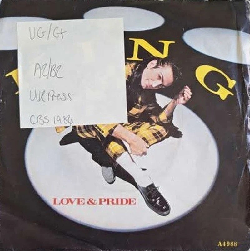 King Love & Pride Vinyl Record 7" VG/G+ A4988 1984 sleeve King Love & Pride Vinyl Record 7" VG/G+ A4988 1984 sleeve
