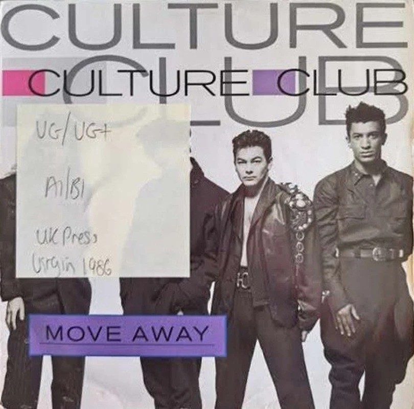 Culture Club Move Away Vinyl Record 7" VG/VG+ VS 845 1986 sleeve Culture Club Move Away Vinyl Record 7" VG/VG+ VS 845 1986 sleeve
