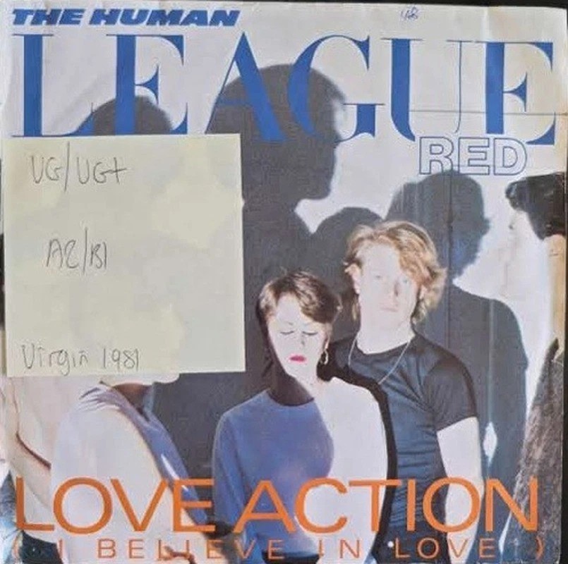 The Human League Love Action Vinyl Record 7" VG/VG+ VS 435 1981 sleeve The Human League Love Action Vinyl Record 7" VG/VG+ VS 435 1981 sleeve