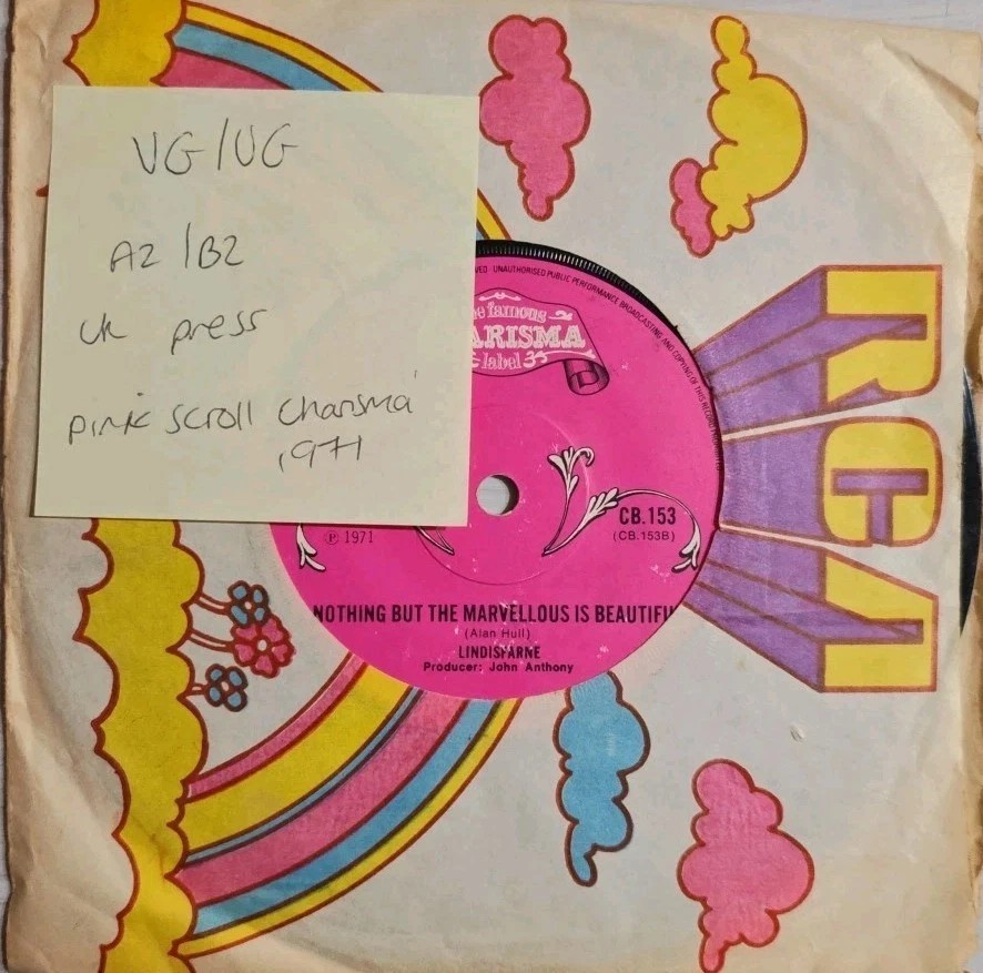 Lindisfarne Lady Eleanor Vinyl Record 7" VG/VG CB153 1971 sleeve Lindisfarne Lady Eleanor Vinyl Record 7" VG/VG CB153 1971 sleeve
