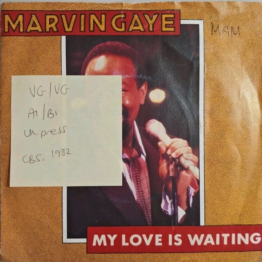 Marvin Gaye My Love Is Waiting Vinyl Record 7" VG/VG A3048 1982 sleeve Marvin Gaye My Love Is Waiting Vinyl Record 7" VG/VG A3048 1982 sleeve