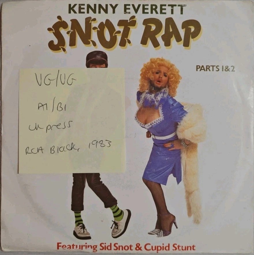 Kenny Everett Snot Rap Vinyl Record 7" VG/VG KEN 1 1983 sleeve Kenny Everett Snot Rap Vinyl Record 7" VG/VG KEN 1 1983 sleeve
