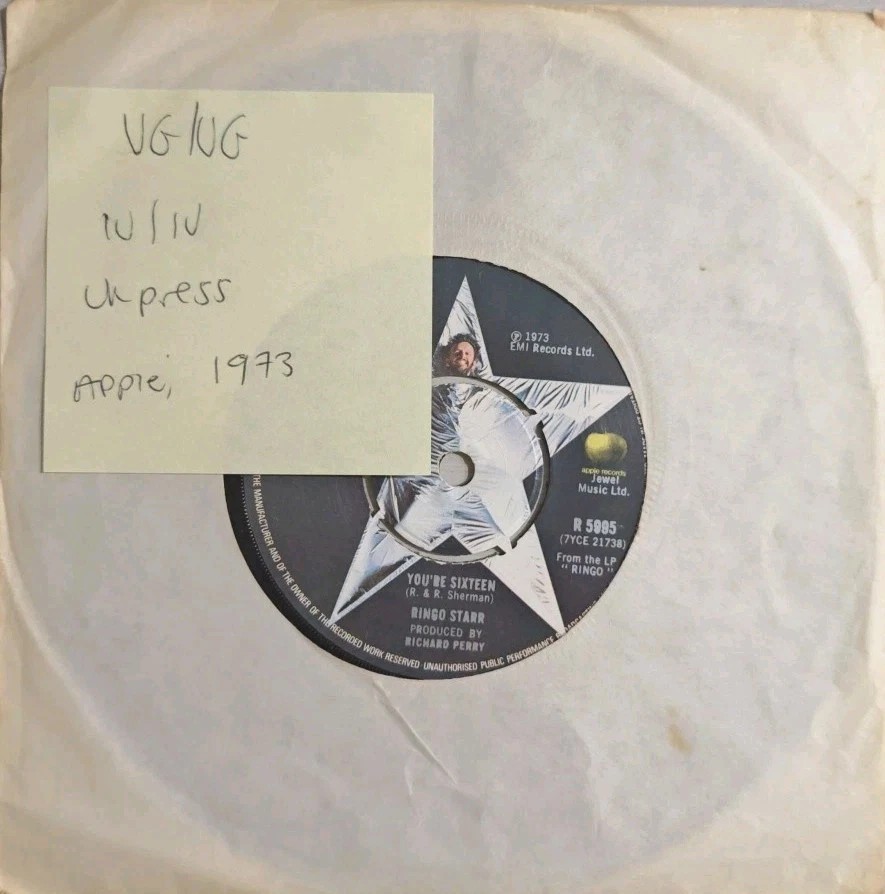 Ringo Starr Devil Woman Vinyl Record 7" VG/VG R 5995 1973 sleeve Ringo Starr Devil Woman Vinyl Record 7" VG/VG R 5995 1973 sleeve