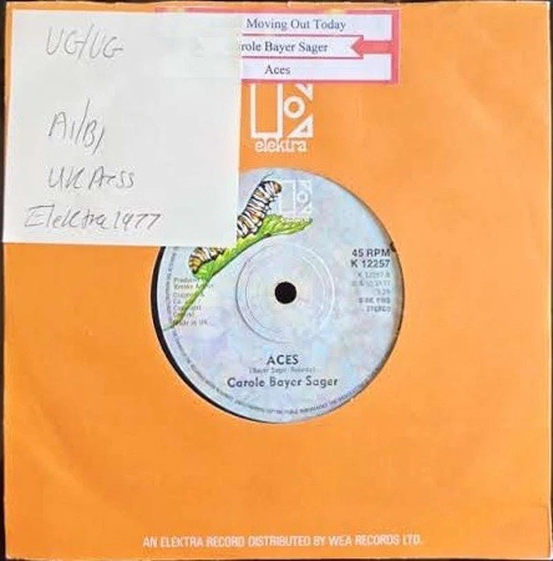 Carole Bayer Sager You're Moving Out Today Vinyl Record 7" VG/VG K 12257 1977 sleeve Carole Bayer Sager You're Moving Out Today Vinyl Record 7" VG/VG K 12257 1977 sleeve