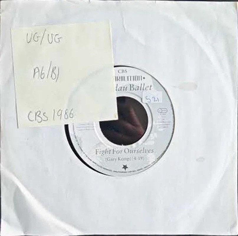 Spandau Ballet Fight For Ourselves Vinyl Record 7" VG/VG A 7264 1986 sleeve Spandau Ballet Fight For Ourselves Vinyl Record 7" VG/VG A 7264 1986 sleeve