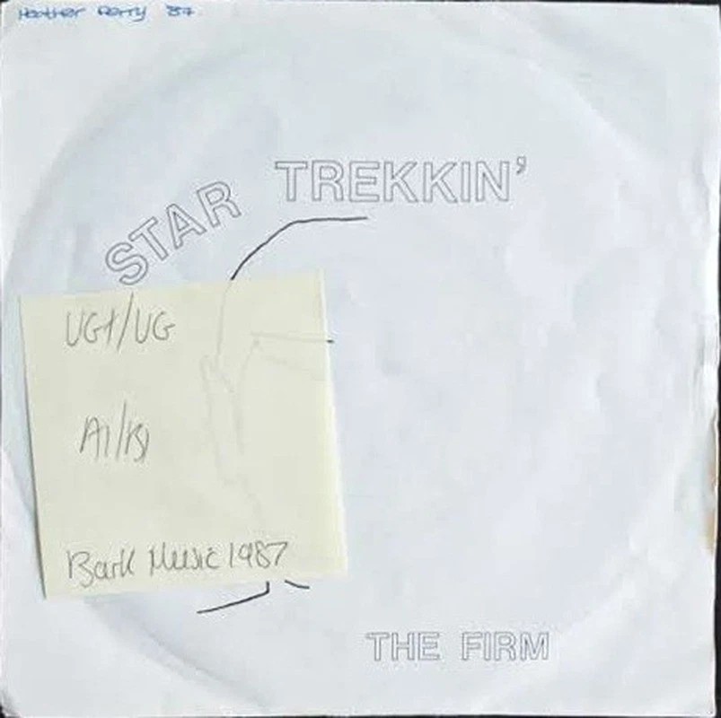 The Firm Star Trekkin' Vinyl Record 7" VG+/VG TREK 1 1987 sleeve The Firm Star Trekkin' Vinyl Record 7" VG+/VG TREK 1 1987 sleeve