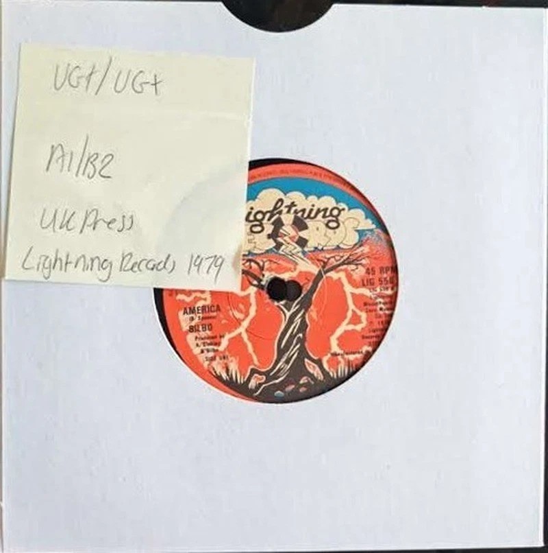 Bilbo America Vinyl Record 7" VG+/VG+ LIG 556 1978 sleeve Bilbo America Vinyl Record 7" VG+/VG+ LIG 556 1978 sleeve
