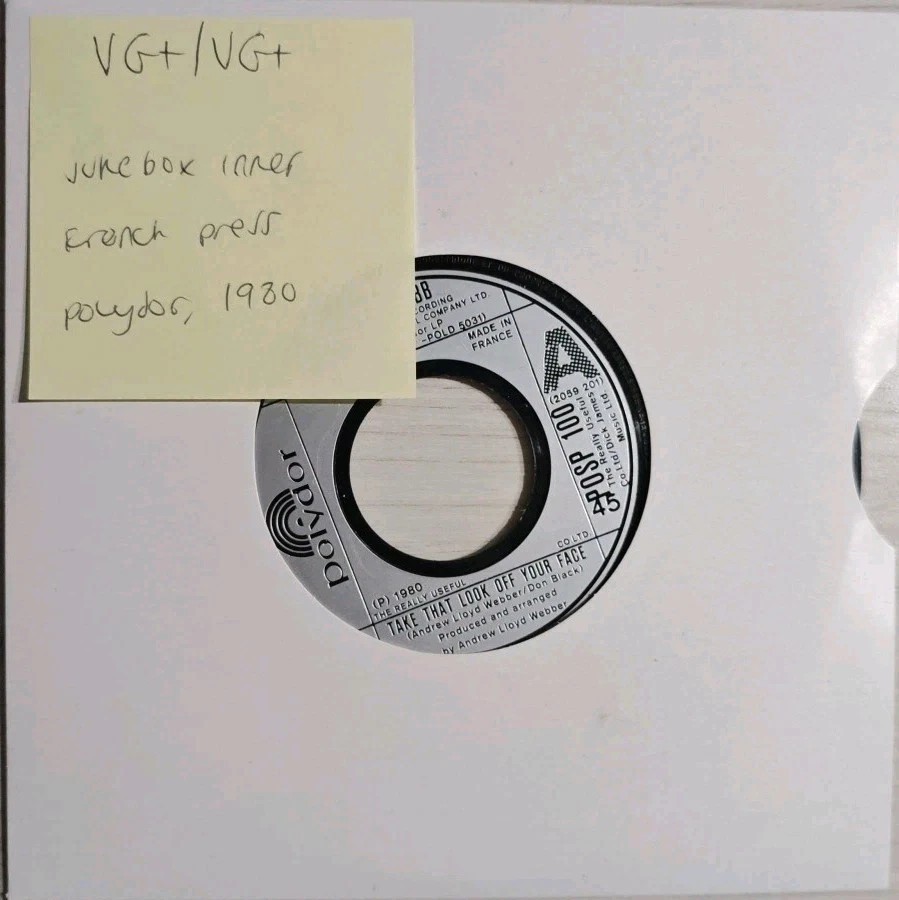 Marti Webb Take That Look Off Your Face Vinyl Record 7" VG+/VG+ POSP 100 1980 sleeve Marti Webb Take That Look Off Your Face Vinyl Record 7" VG+/VG+ POSP 100 1980 sleeve