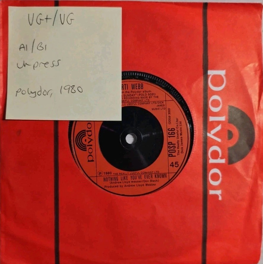 Marti Webb Your Ears Should Be Burning Now Vinyl Record 7" VG+/VG POSP166 1980 sleeve Marti Webb Your Ears Should Be Burning Now Vinyl Record 7" VG+/VG POSP166 1980 sleeve