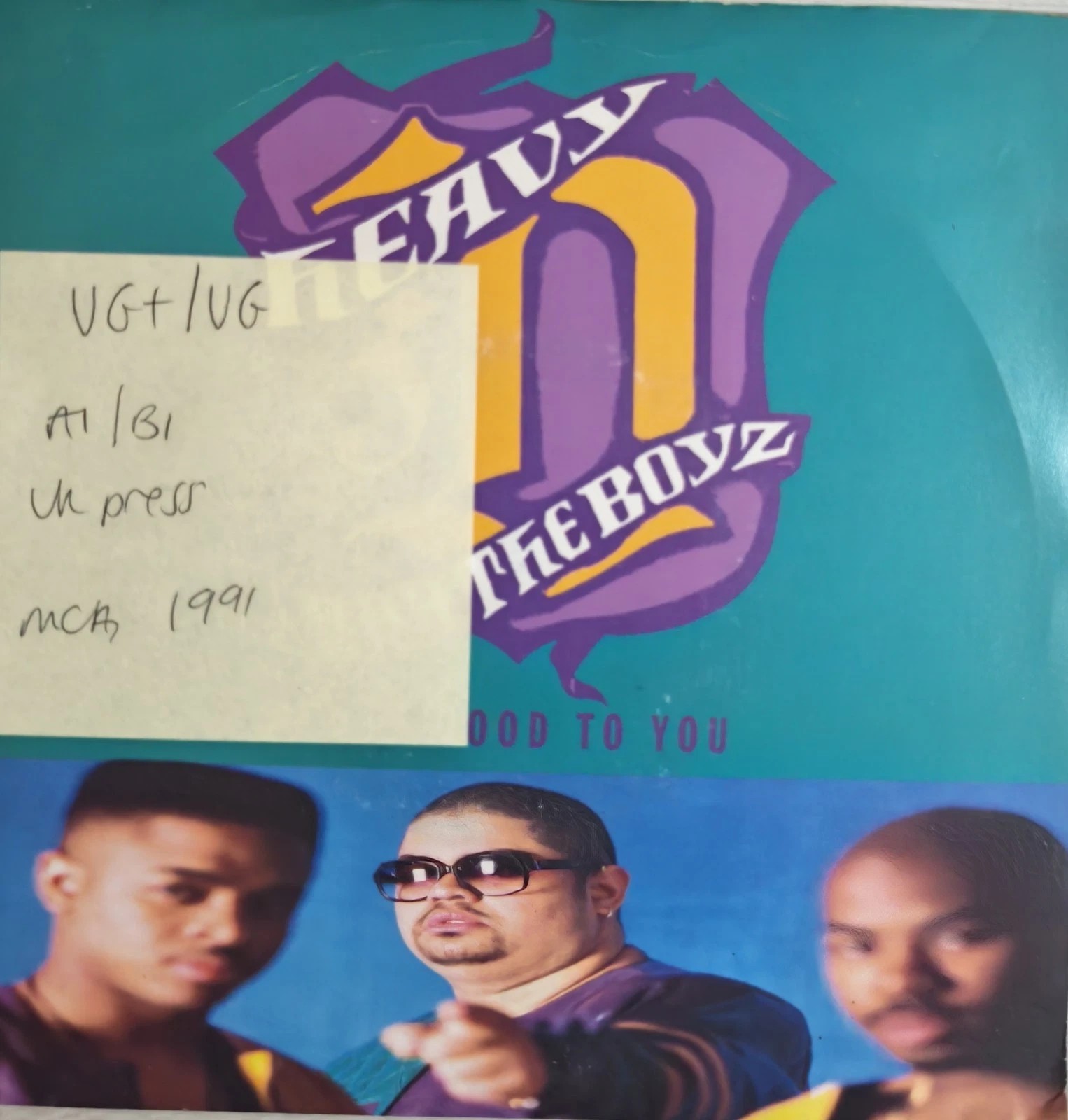 Heavy D & The Boyz It's Good To You Vinyl Record 7" VG+/VG MCS 1564 1991 sleeve Heavy D & The Boyz It's Good To You Vinyl Record 7" VG+/VG MCS 1564 1991 sleeve