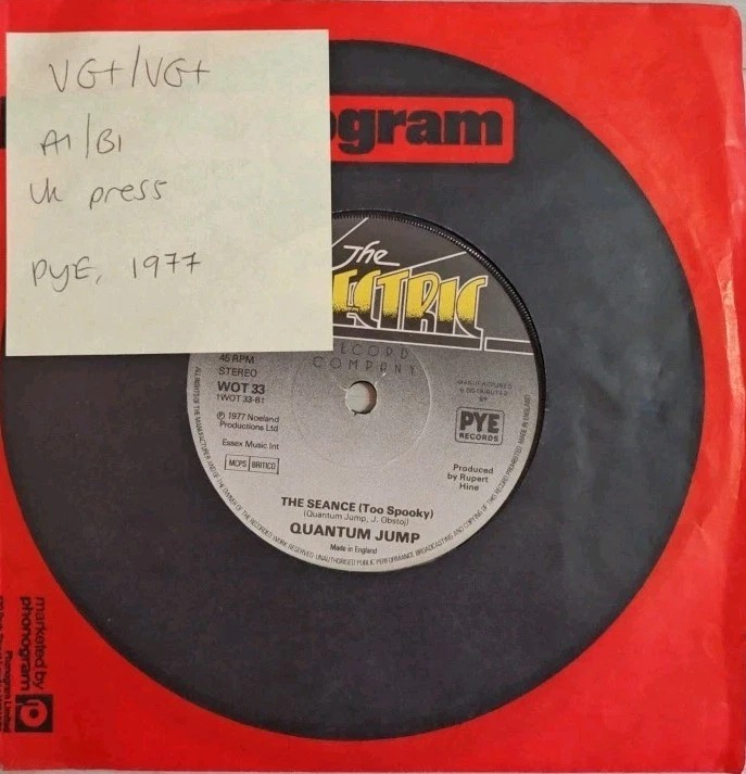 Quantum Jump The Lone Ranger Vinyl Record 7" VG+/VG+ WOT 33 1977 sleeve Quantum Jump The Lone Ranger Vinyl Record 7" VG+/VG+ WOT 33 1977 sleeve
