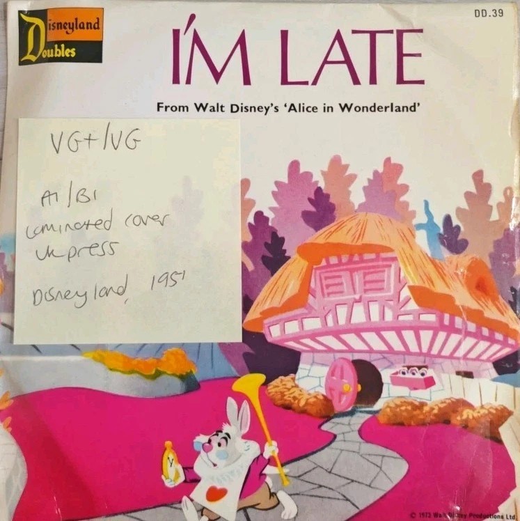 Camarata Chorus And Orchestra I’m Late Vinyl Record 7" VG+/VG D.D-39 1951 sleeve Camarata Chorus And Orchestra I’m Late Vinyl Record 7" VG+/VG D.D-39 1951 sleeve