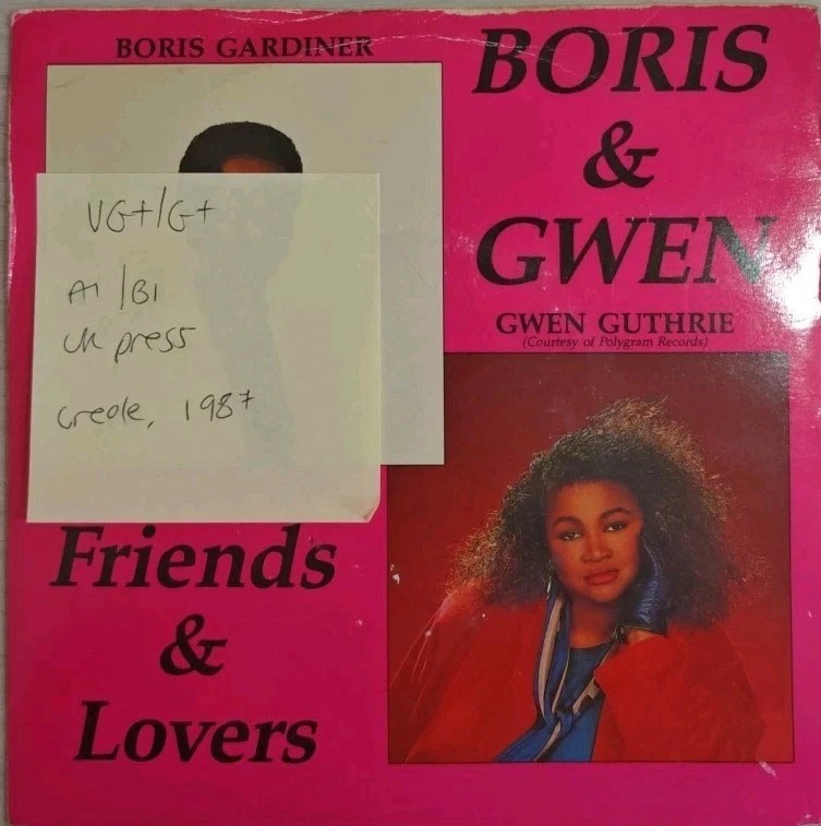 Boris & Gwen Friends & Lovers Vinyl Record 7" VG+/G+ CR1 1987 sleeve Boris & Gwen Friends & Lovers Vinyl Record 7" VG+/G+ CR1 1987 sleeve